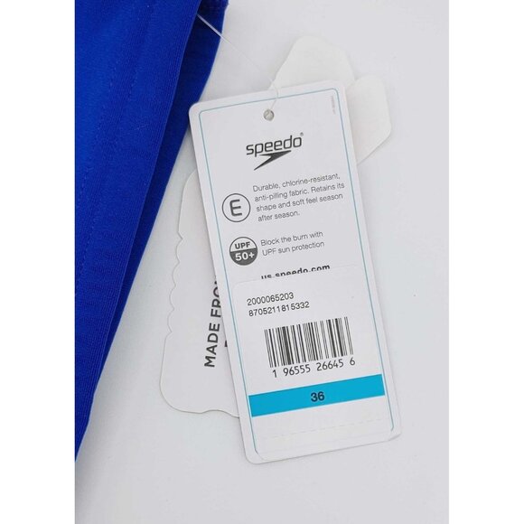 Speedo Men Cobalt Blue Endurance Solid one Brief Swimwear Size 36 NWT - Picture 3 of 7
